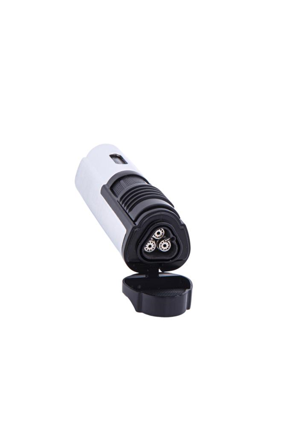TR5893,Parmida 3 Torch Gümüş Puro Çakmağı
