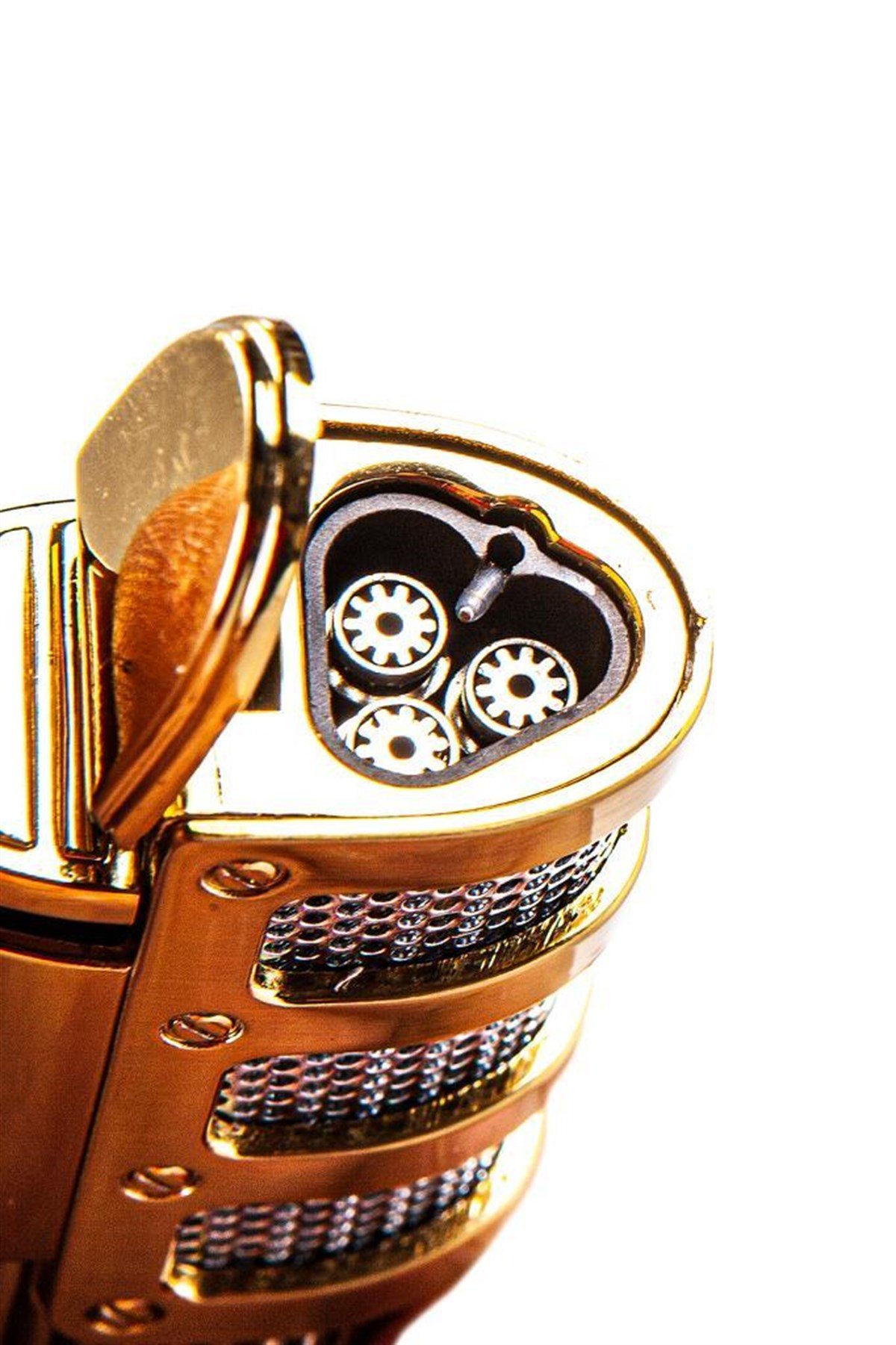 TR2406,Parmida 3 Torch Gold Puro Çakmağı