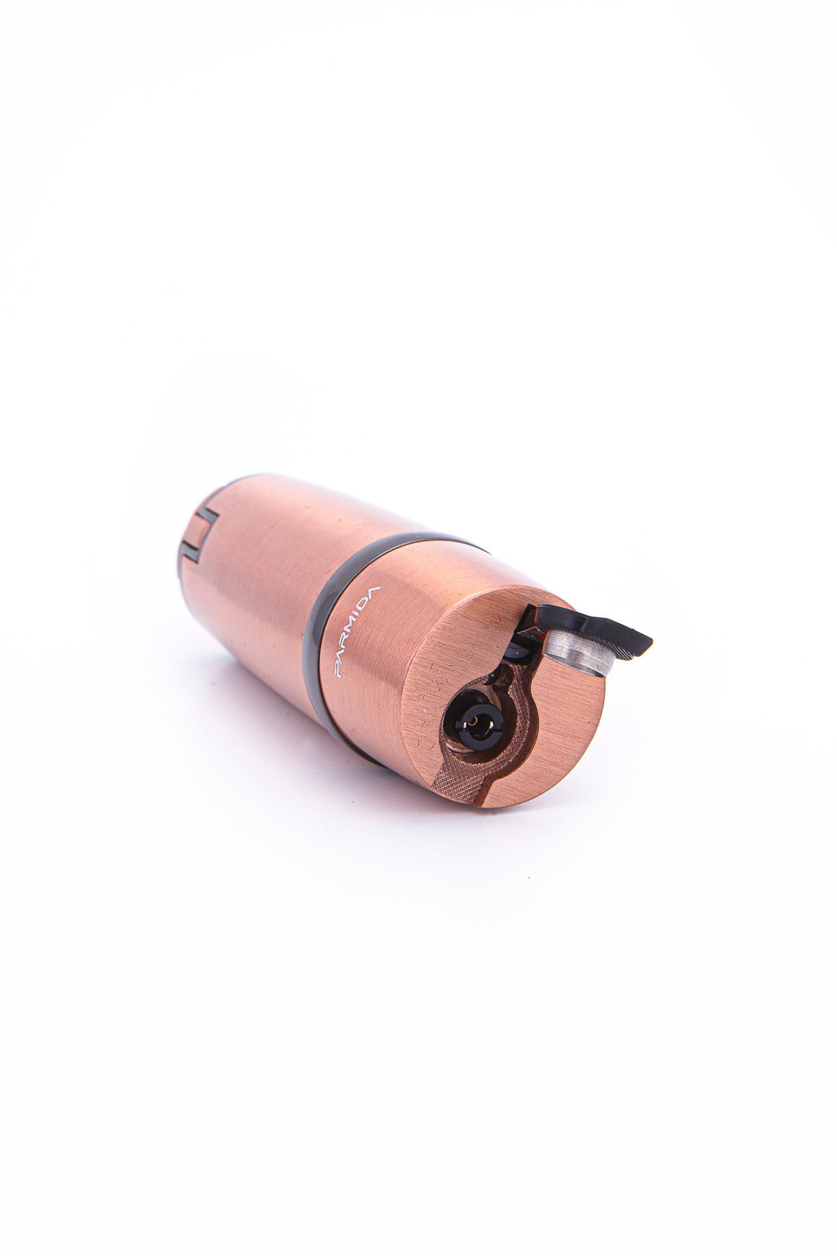 TR7209,Parmida 3 Torch Pürmüz Bronz Metal Puro Çakmağı