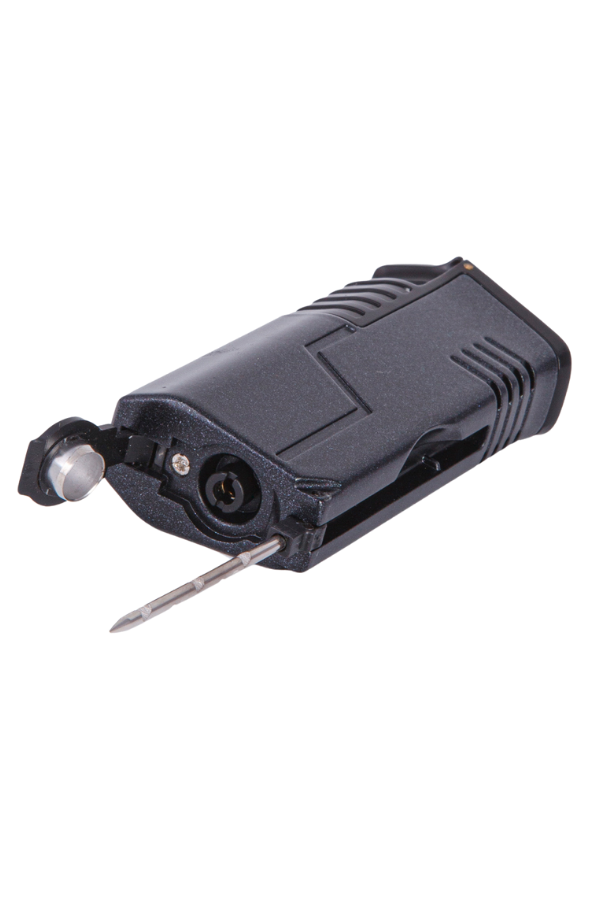 TR7862,Parmida 3 Torch Pürmüz Siyah Metal Puro Çakmağı