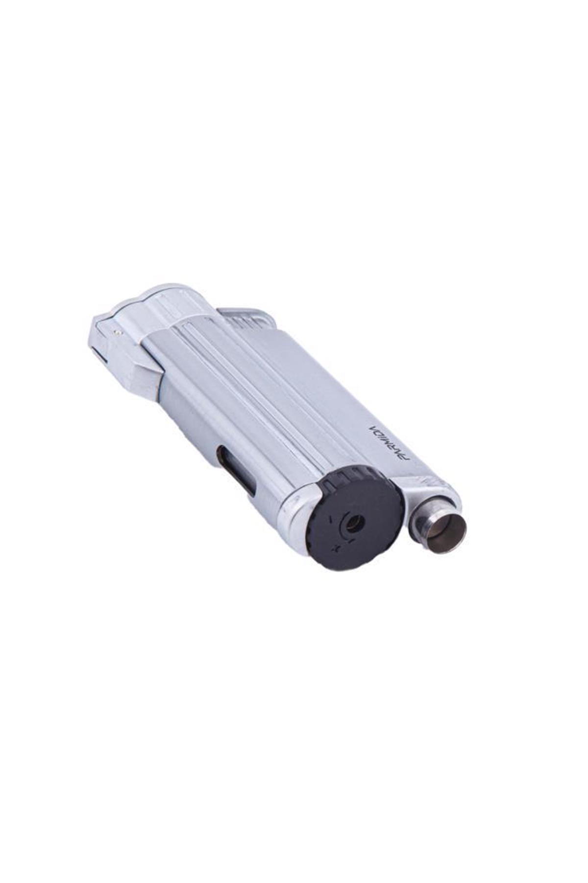 TR5824,Parmida 3 Torch Gümüş Puro Çakmağı