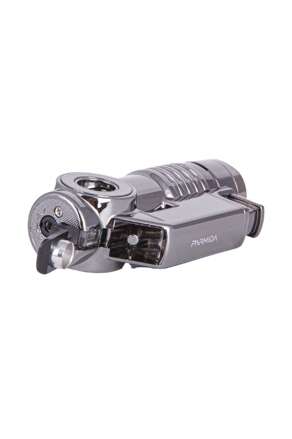 TR7891,Parmida 3 Torch Pürmüz Gunmetal Metal Puro Çakmağı