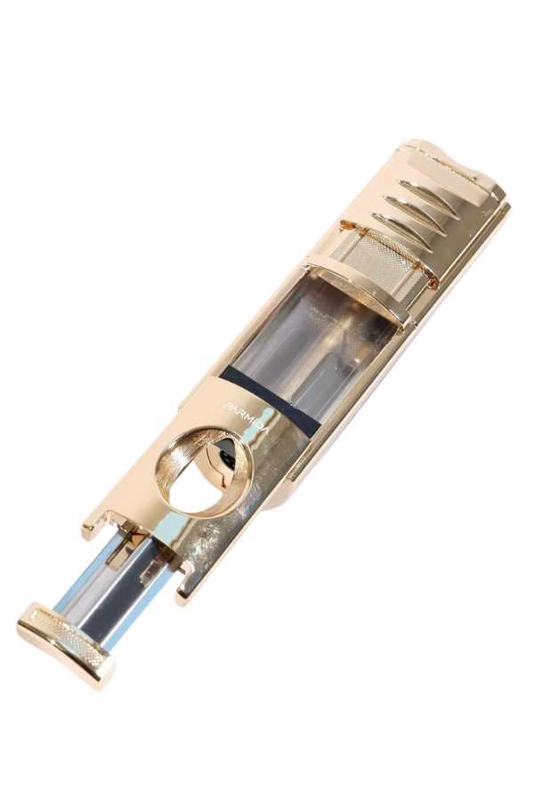 TR9525,Parmida 3 Torch Pürmüz Kesici & Delicili Gold Metal Puro Çakmağı