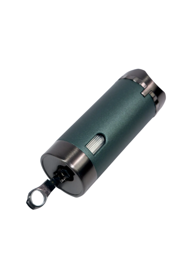 TR8923,Parmida 3 Torch Pürmüz Yeşil Masa Tipi Puro Çakmağı