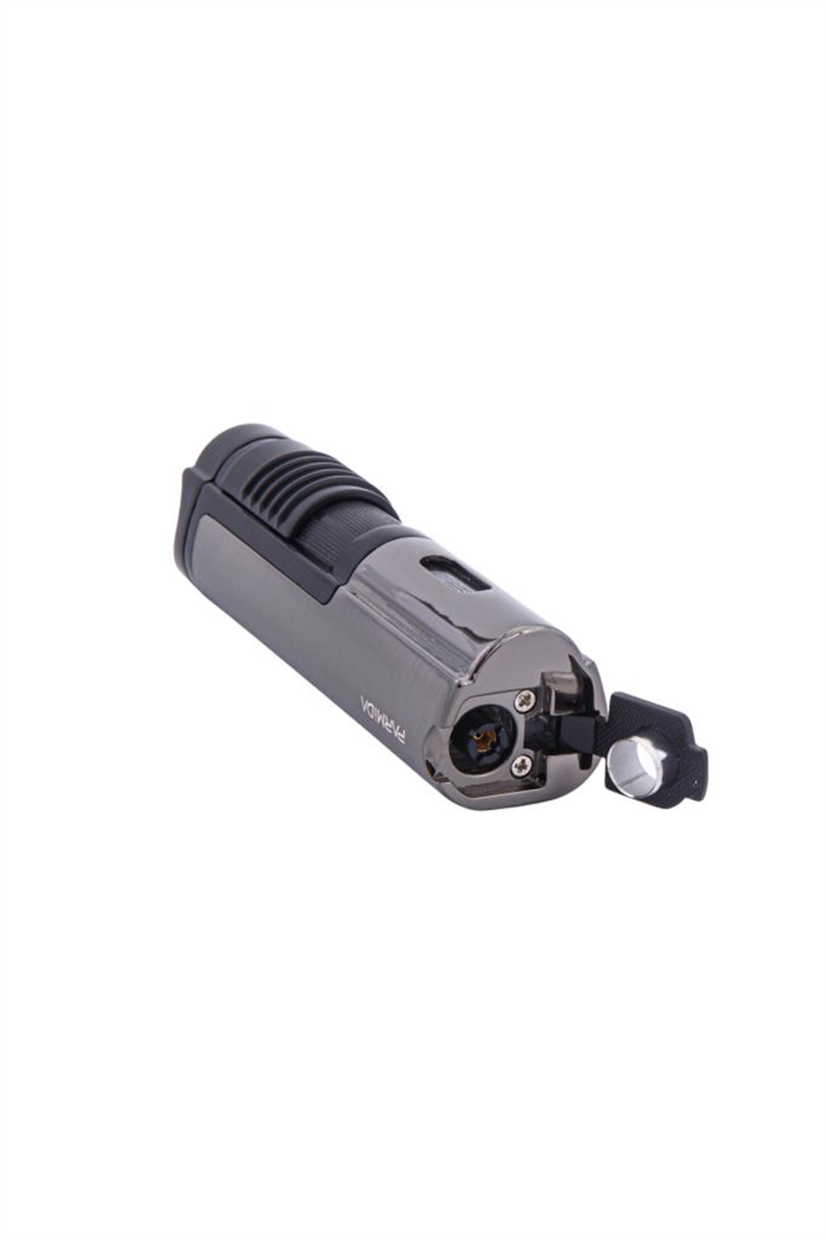 TR5892,Parmida 3 Torch Gunmetal Puro Çakmağı
