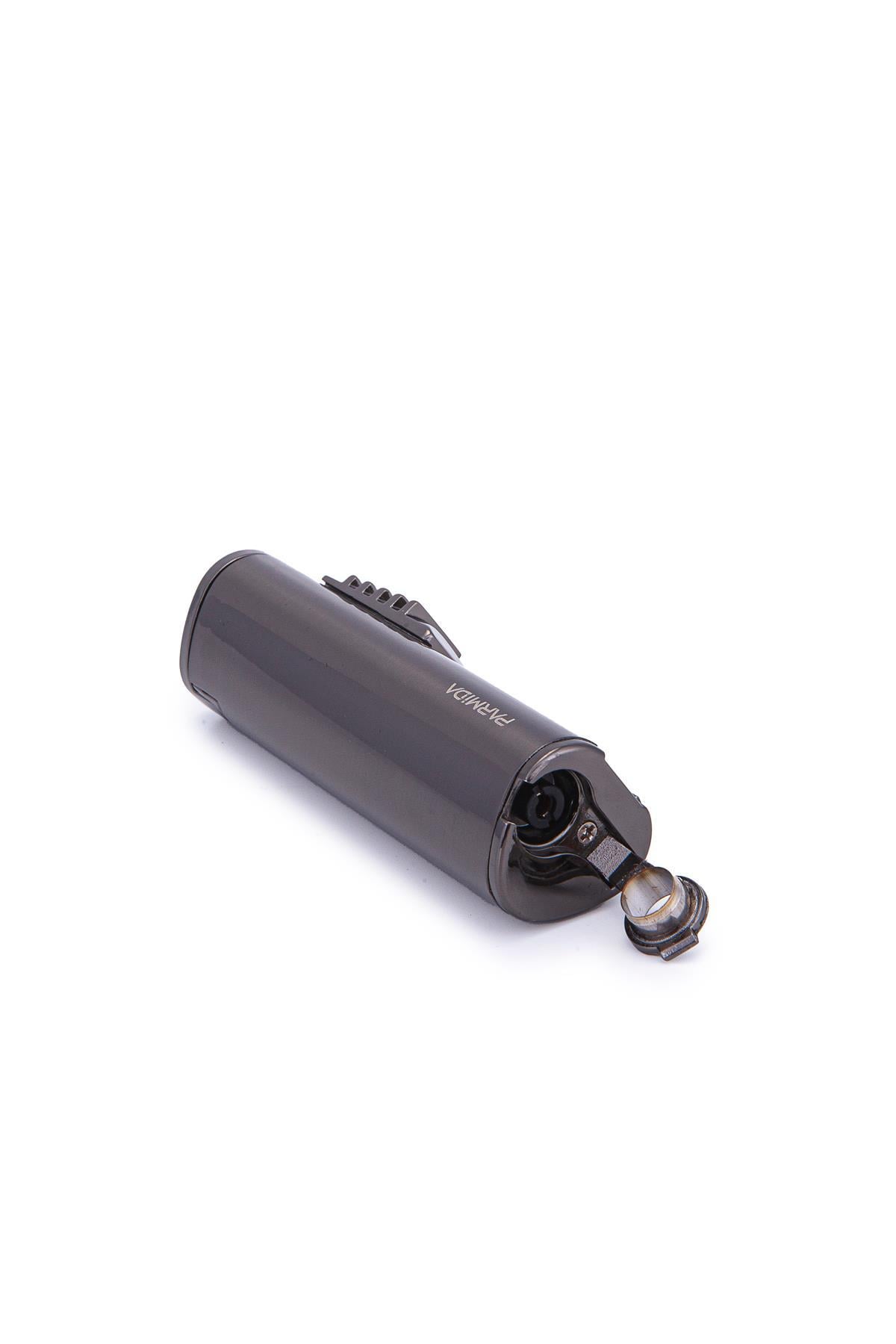TR7196,Parmida 3 Torch Pürmüz Gunmetal Metal Puro Çakmağı