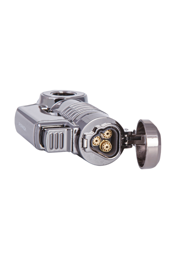 TR7891,Parmida 3 Torch Pürmüz Gunmetal Metal Puro Çakmağı