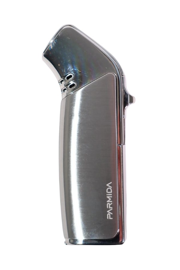 TR9203,Parmida 3 Torch Pürmüz Gümüş Metal Puro Çakmağı