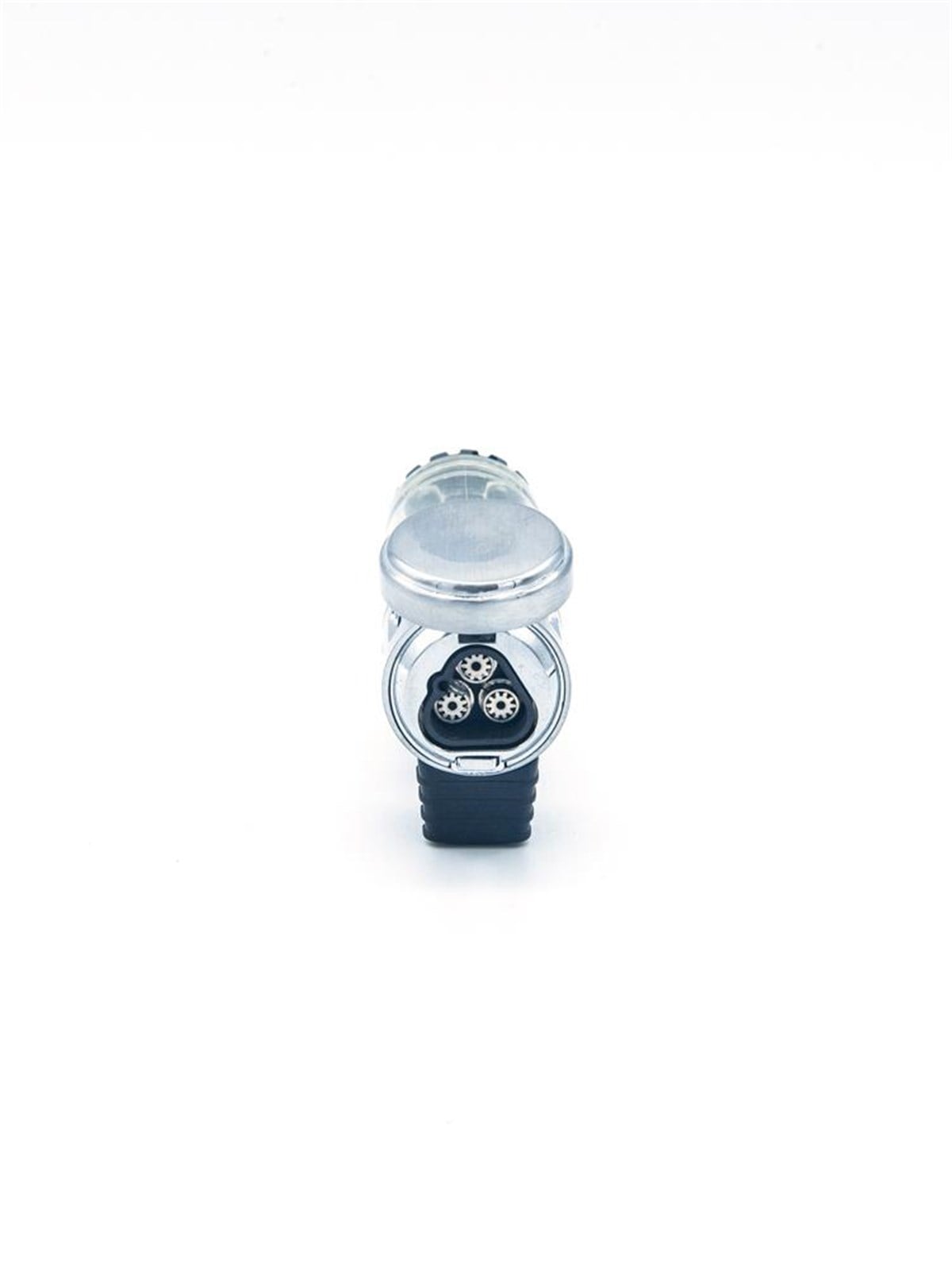 TR1383,Parmida 3 Torch Gümüş Puro Çakmağı