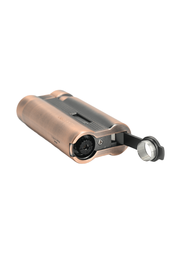 TRZ1017,Quantoro 3 Torch Pürmüz Bakır Metal Puro Çakmağı