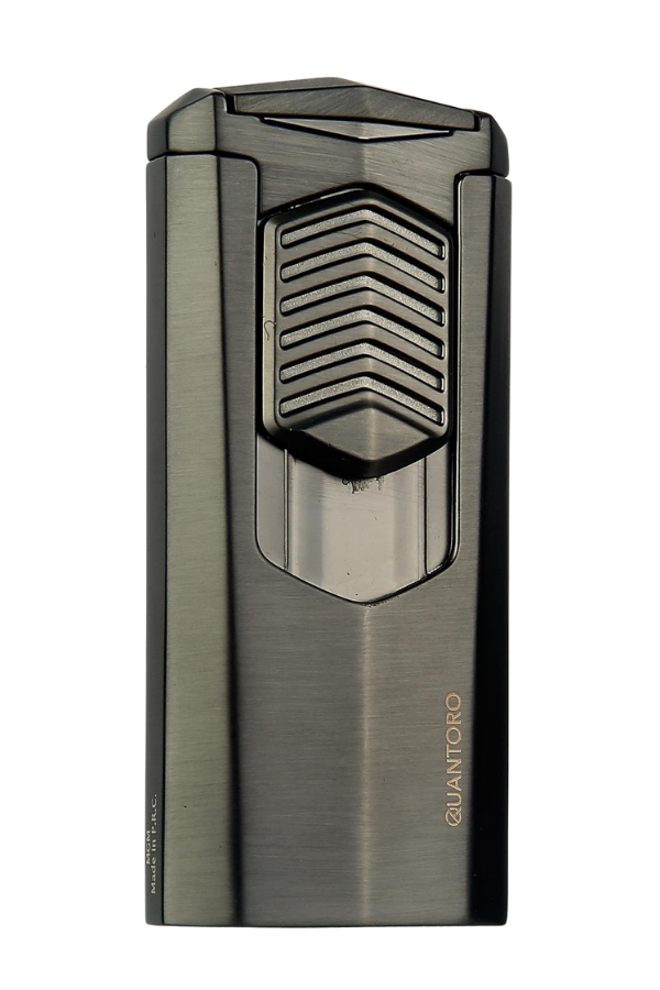 TRZ1005,Quantoro 3 Torch Pürmüz Gunmetal Metal Puro Çakmağı