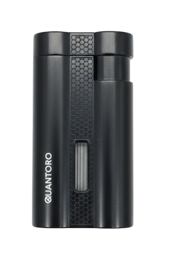 TRZ1018,Quantoro 3 Torch Pürmüz Siyah Metal Puro Çakmağı