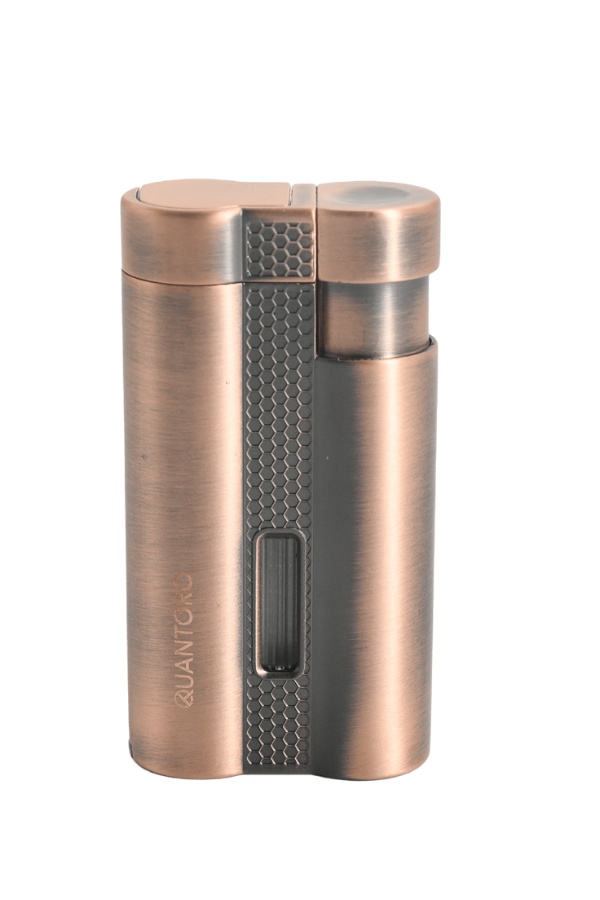 TRZ1017,Quantoro 3 Torch Pürmüz Bakır Metal Puro Çakmağı