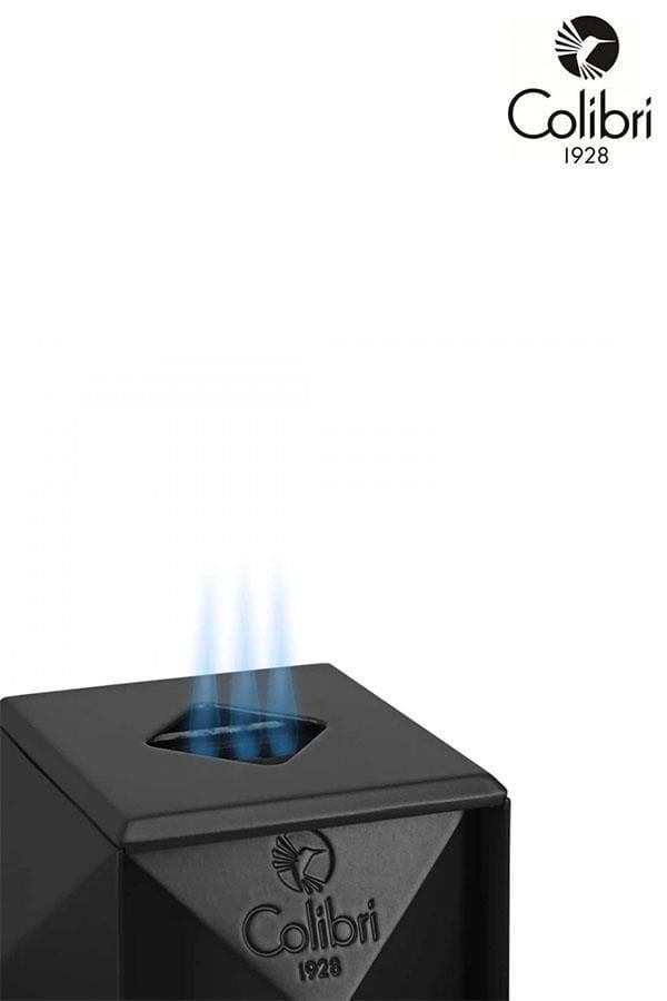 CLB-QSR-1,Colibri Quasar Çakmak Kesici Humidor Siyah Üçlü Puro Seti