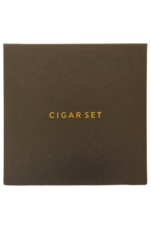 TR8077,PremiumQuality Çakmak Kesici Gaz Gümüş Üçlü Puro Seti