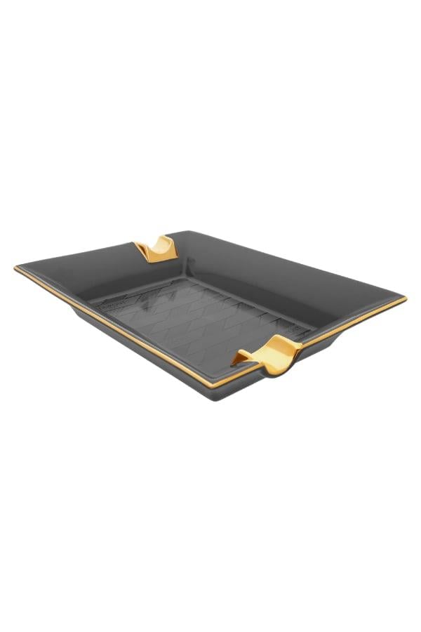 ST-LAQ-001,S.T. Dupont Lacquered Biggy Çakmak Kesici Küllük Üçlü Puro Seti