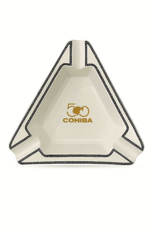 TR8867,Cohiba 50. Yıl Beyaz Porselen Üçlü Puro Küllüğü