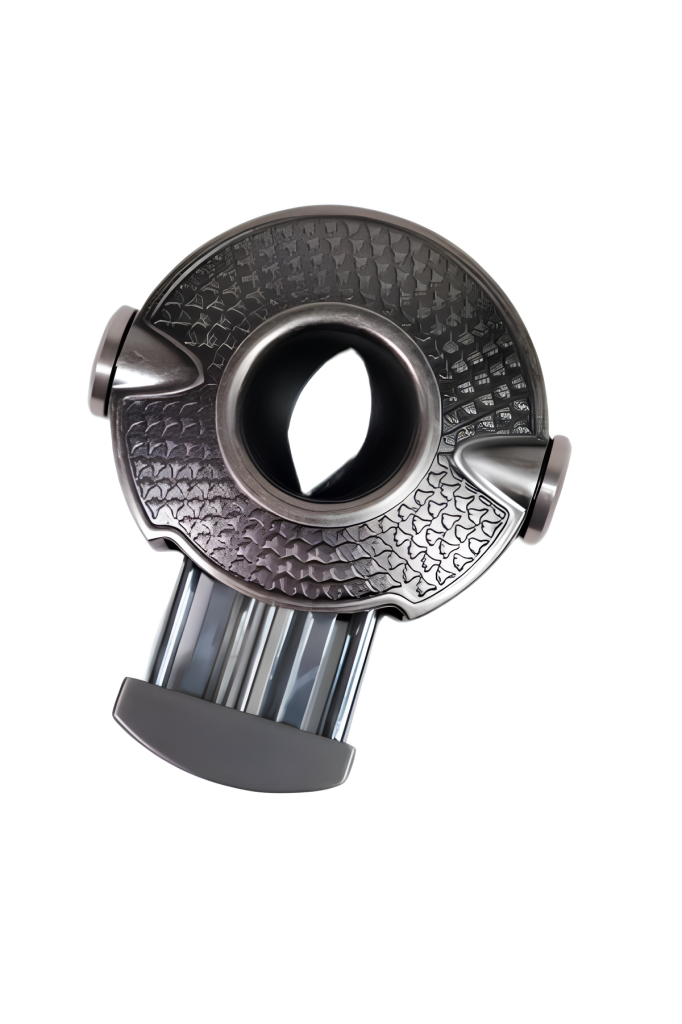 TR9085,Parmida Gümüş İşlemeli Çark Mekanizmalı V-Cut Puro Makası Kesici