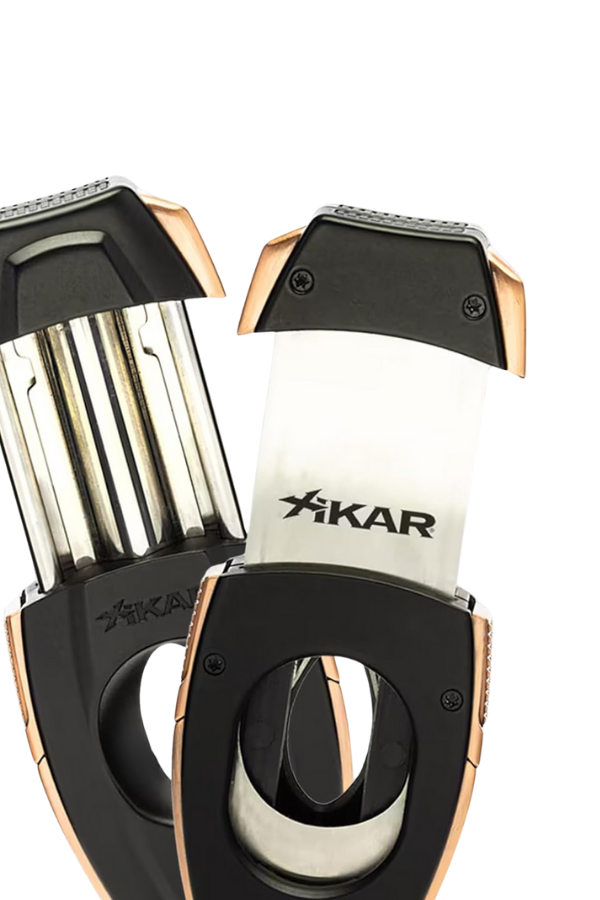 TR8185,Xikar Flip Dual Siyah-Bronz Puro Makası Kesici