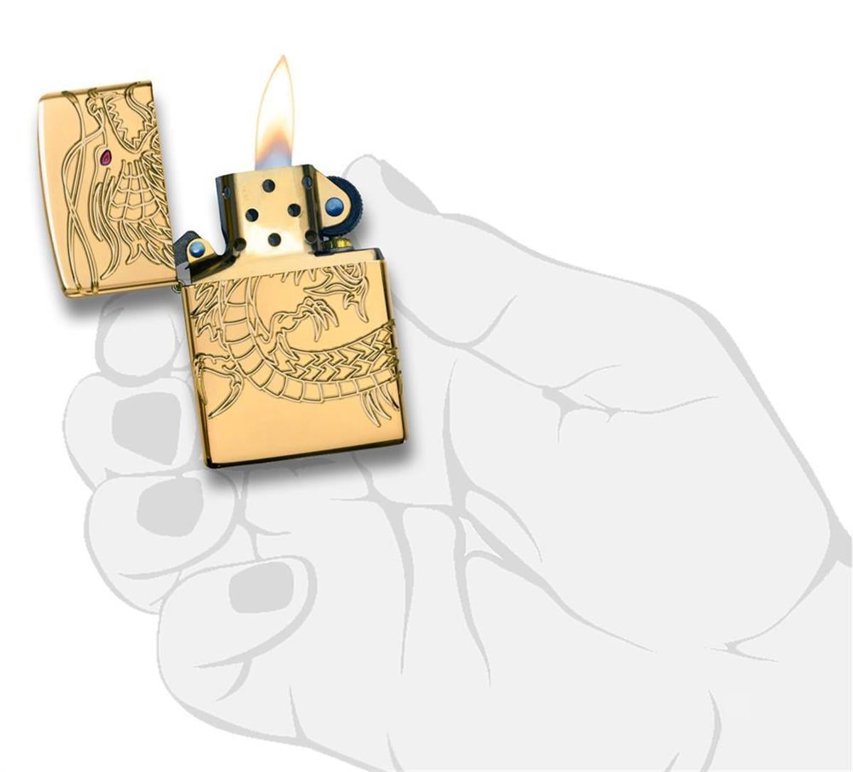 TR5786,Zippo Çakma 29265-000003 Chinese Dragon