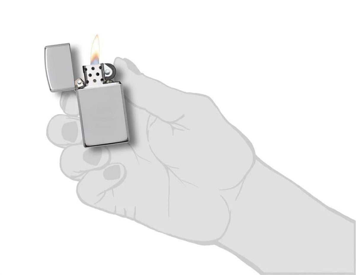 TR4354,Zippo Çakmak 1610 SLIM HI POL CHROME