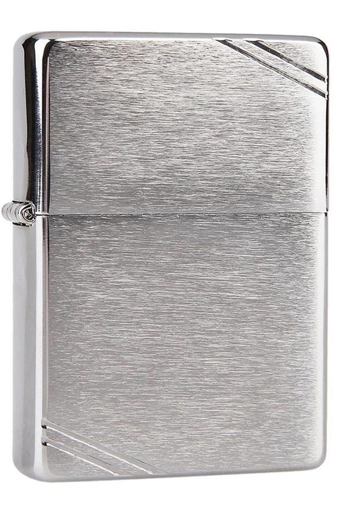 TR5798,Zippo Çakmak 230-000212 Vintage Br Fin Chrome