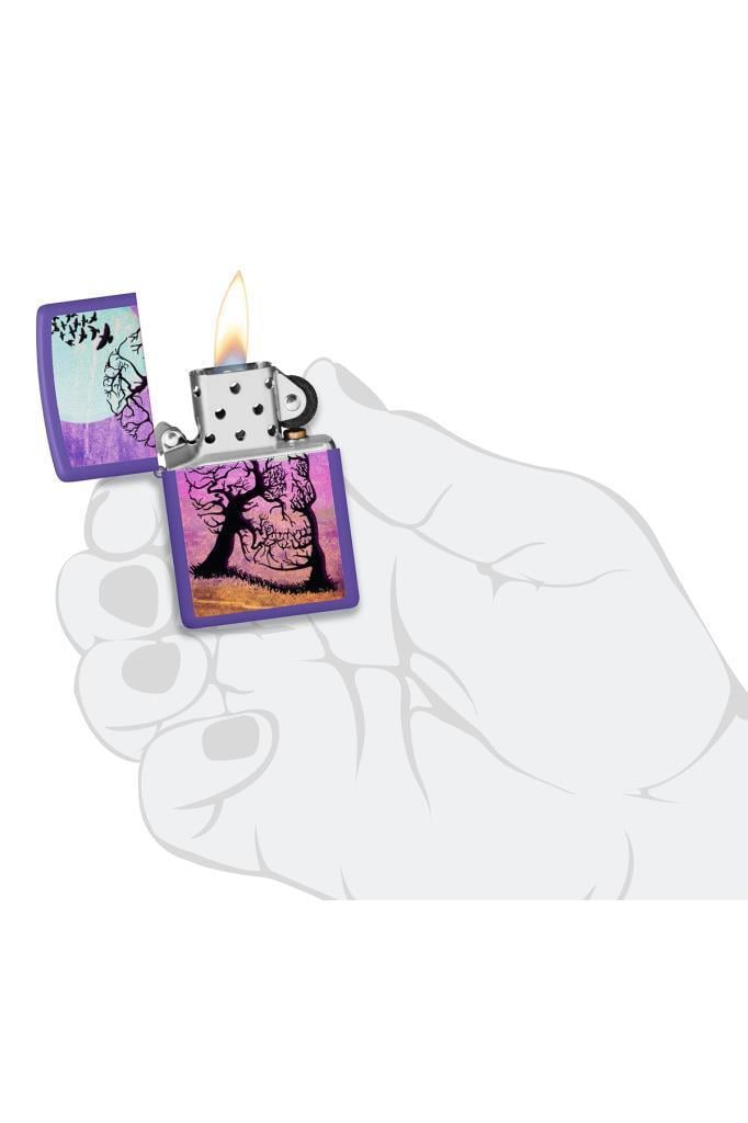 TR6621,Zippo Çakmak 48638-106747 237 Skull Tree Design