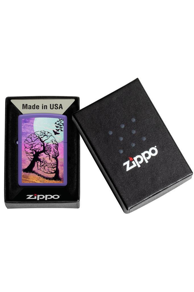 TR6621,Zippo Çakmak 48638-106747 237 Skull Tree Design