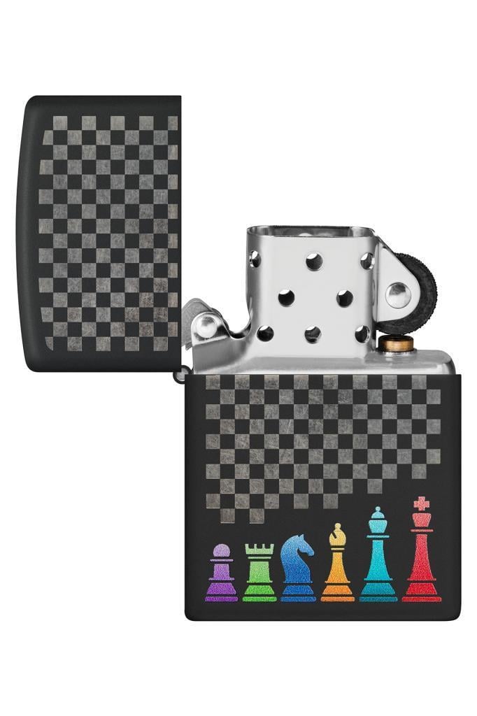 TR6622,Zippo Çakmak 48662-106758 218C Chess Pieces Design