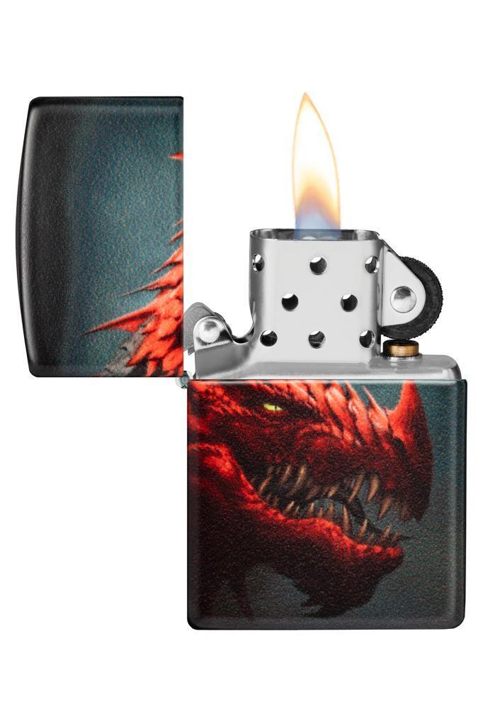 TR6638,Zippo Çakmak 48777-109102 49352 Red Dragon Design