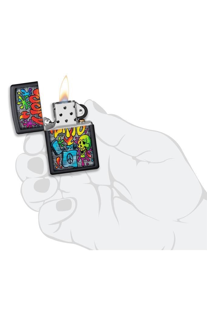 TR6624,Zippo Çakmak 49605-089095 218 Zippo Street Art Design