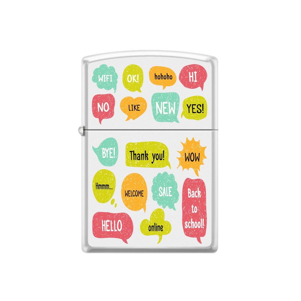 TR3846,Zippo Çakmak Thought Bubbles Design 214-063047