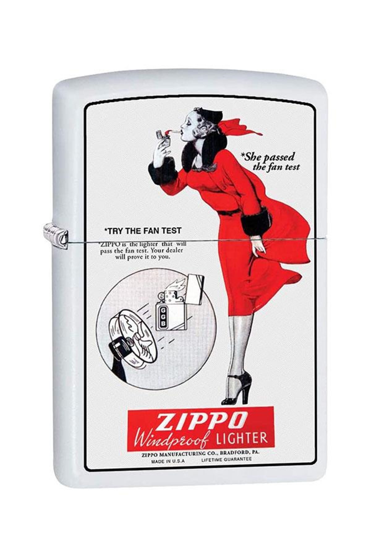 TR5066,Zippo Çakmak Windy Girl Fan Test Vintage Poster