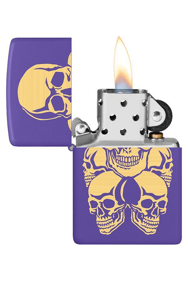 TR6790,Zippo Çakmak 48783-109819 Skulls Design