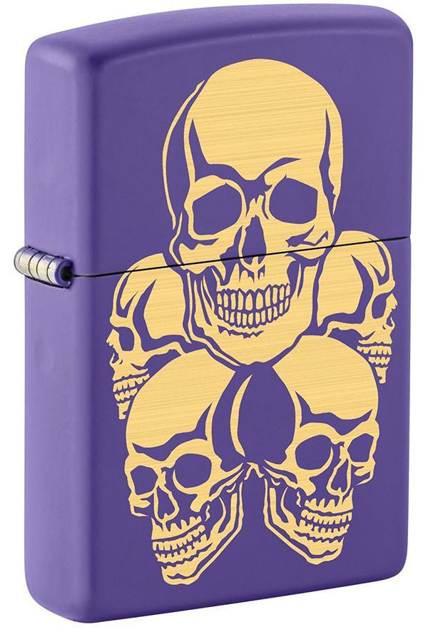 TR6790,Zippo Çakmak 48783-109819 Skulls Design