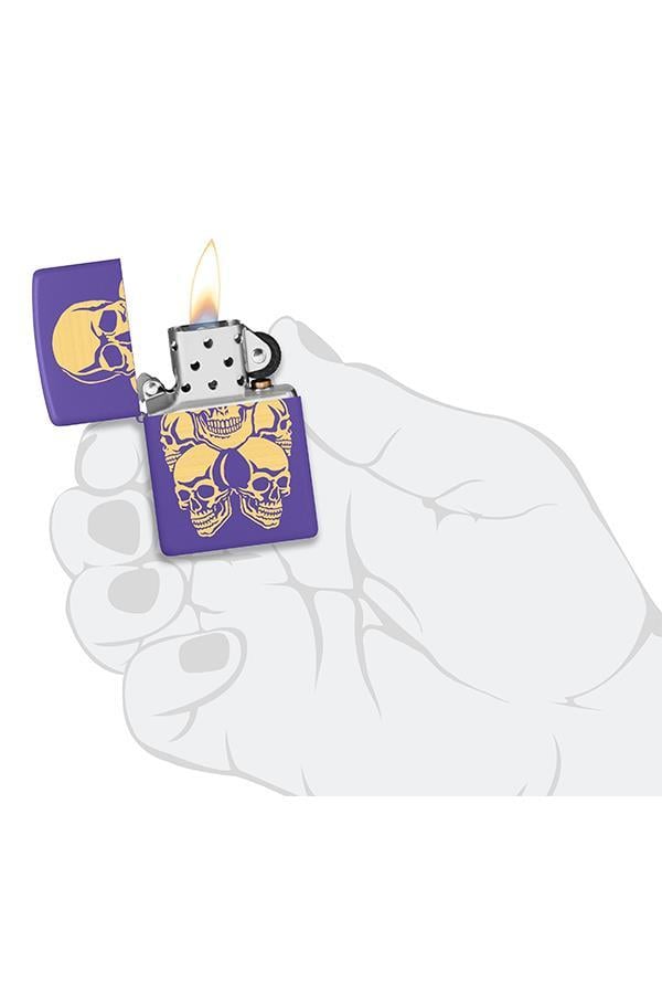 TR6790,Zippo Çakmak 48783-109819 Skulls Design