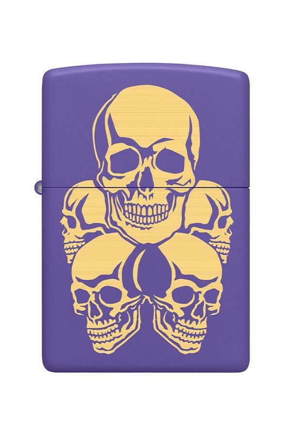 TR6790,Zippo Çakmak 48783-109819 Skulls Design