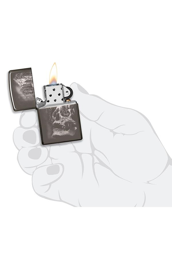 TR7418,Zippo Çakmak 49141-078549 150 Skull Mountain Design