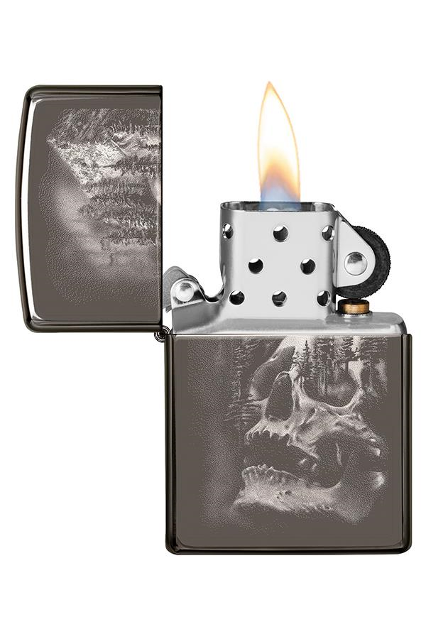 TR7418,Zippo Çakmak 49141-078549 150 Skull Mountain Design