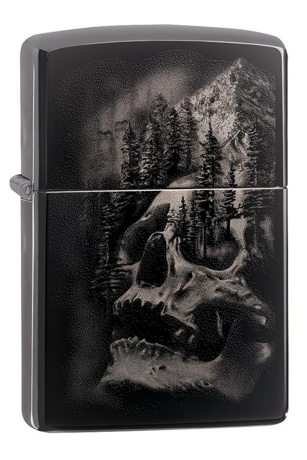 TR7418,Zippo Çakmak 49141-078549 150 Skull Mountain Design