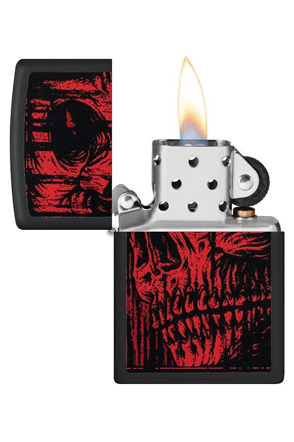 TR6787,Zippo Çakmak 49775-093910 Red Skull Design