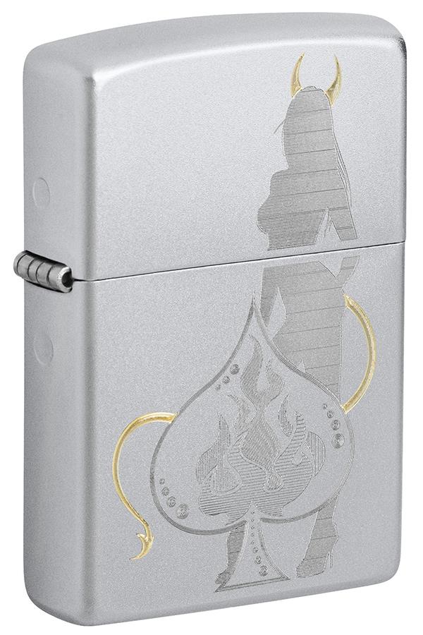 TR7577,Zippo Çakmak Devilish Ace Design 48658-106755
