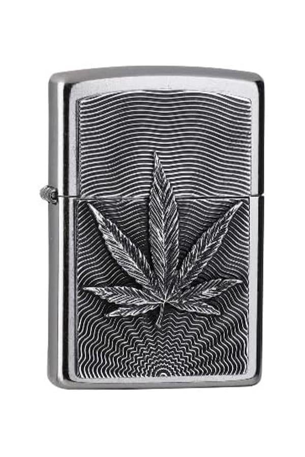 TR7575,Zippo Çakmak Hemp Leaf Design 60000312