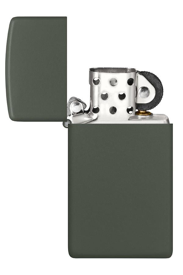 TR7522,Zippo Çakmak Slim Green Matte 1627-108598