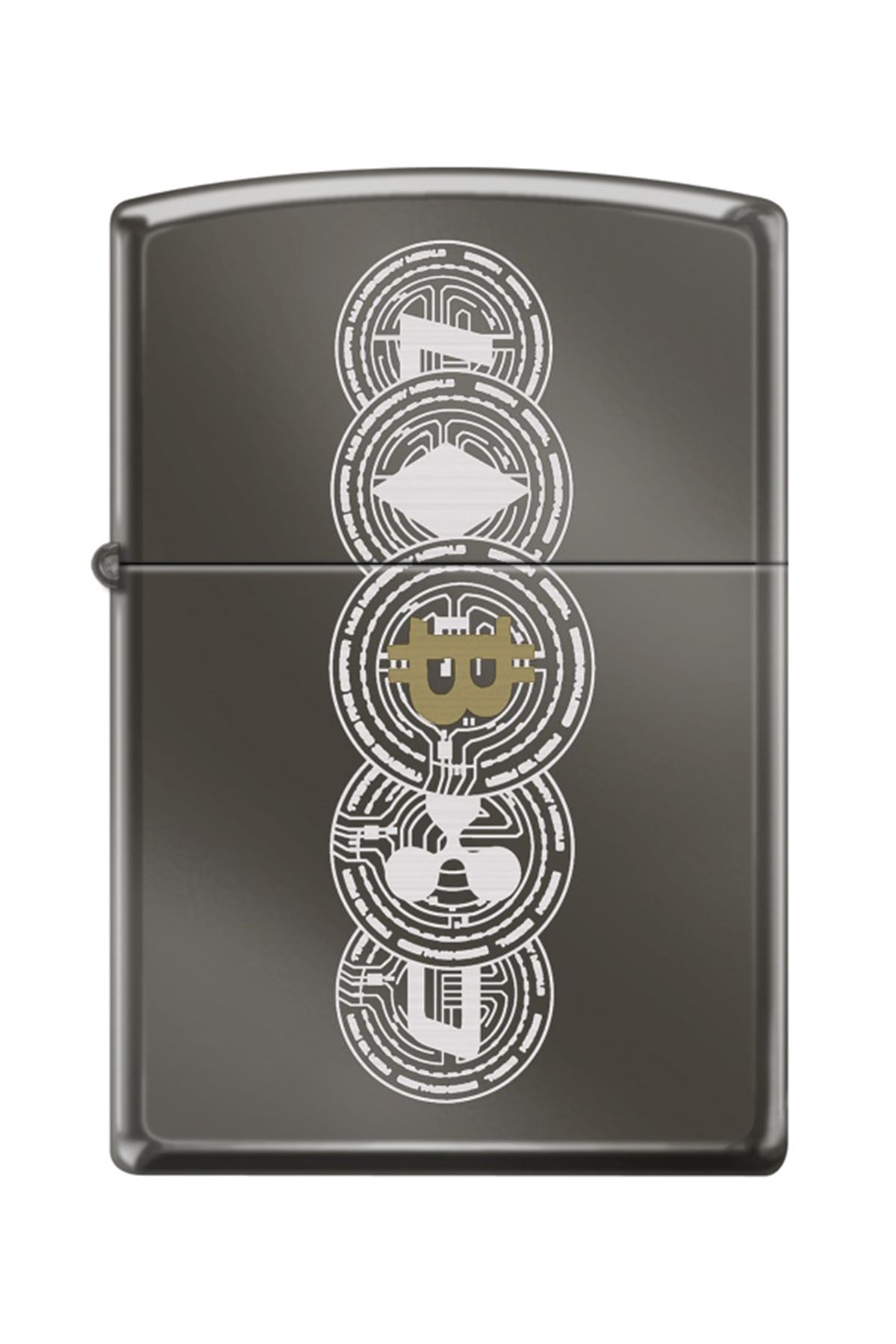 TR4377,Zippo Çakmak 150-088009 Bit Coin Design