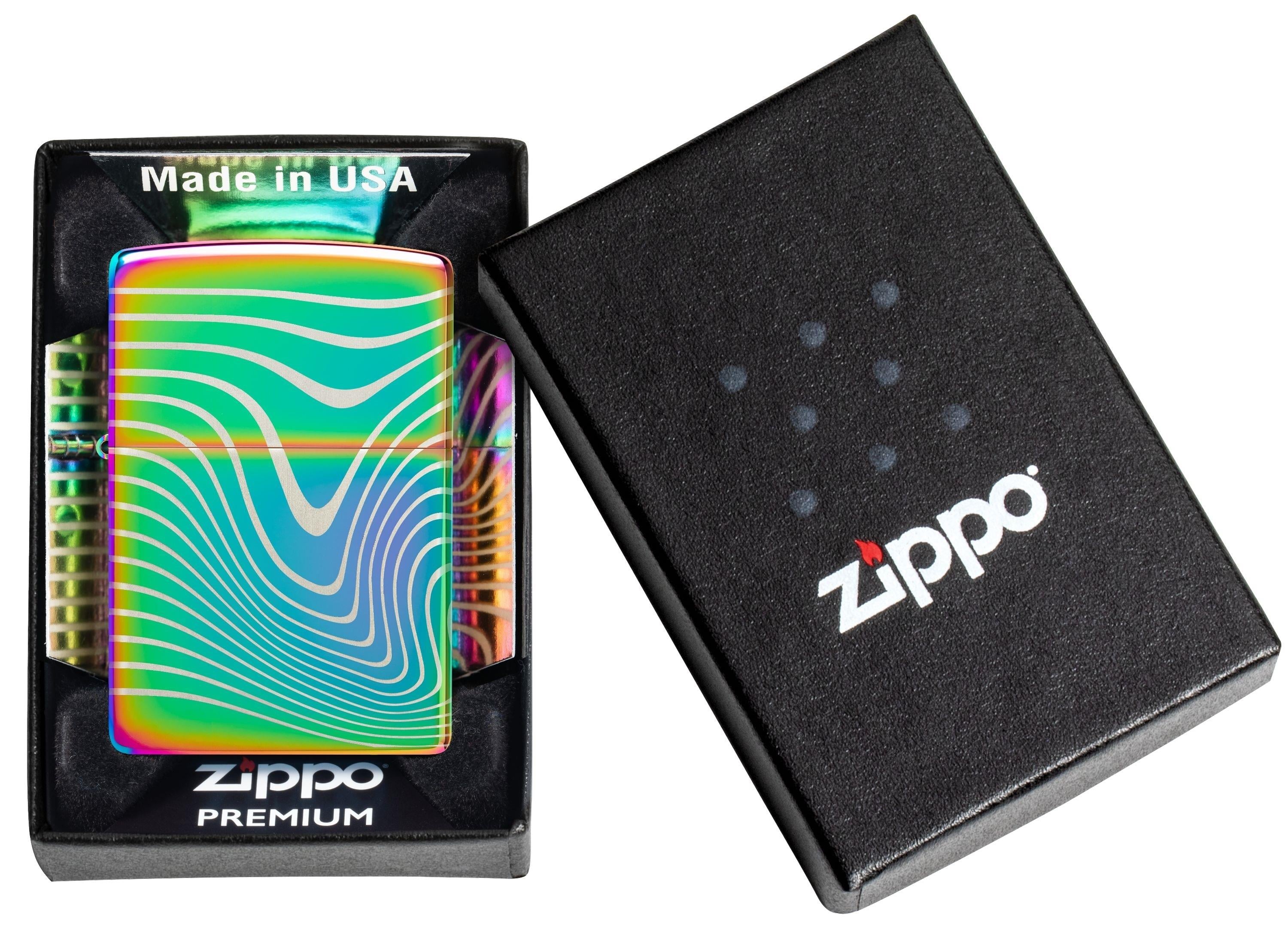 TR8556,Zippo Çakmak 151 Wavy Pattern Design 48775-109104