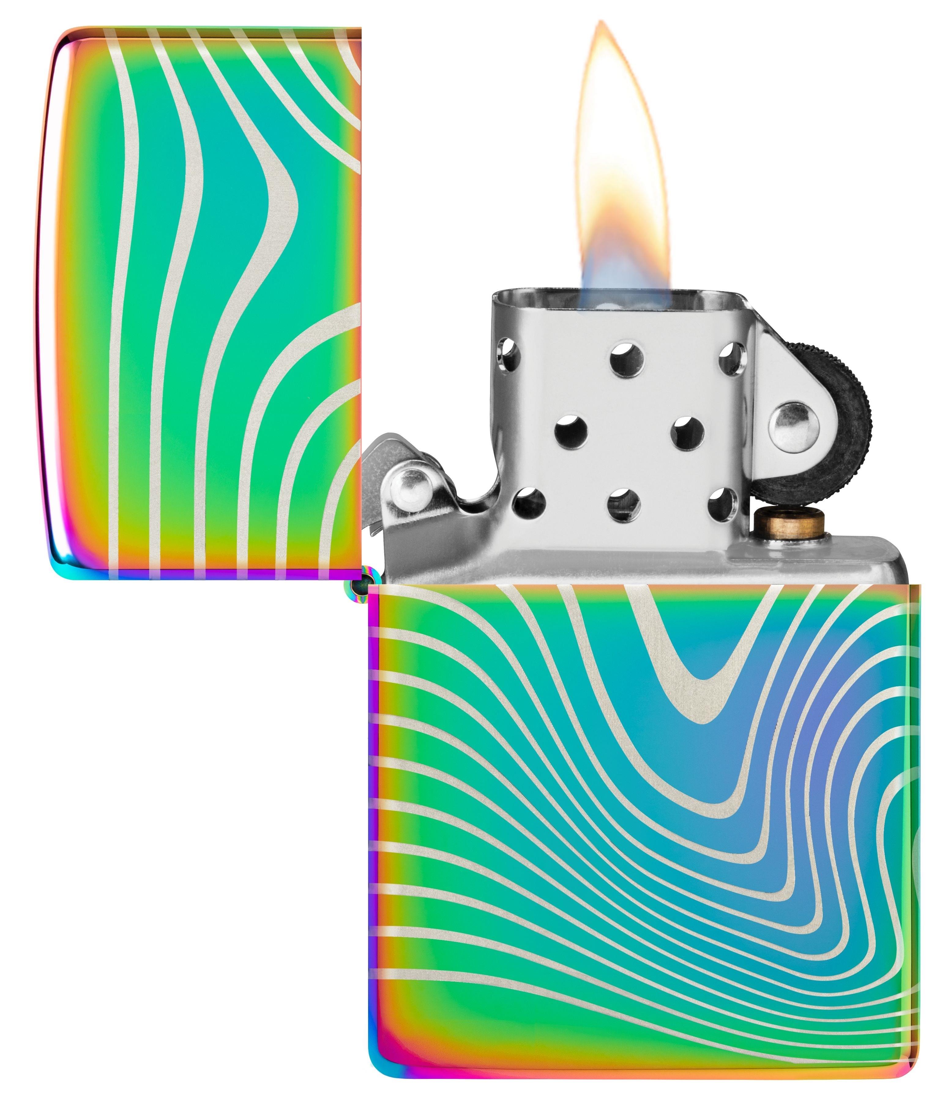 TR8556,Zippo Çakmak 151 Wavy Pattern Design 48775-109104