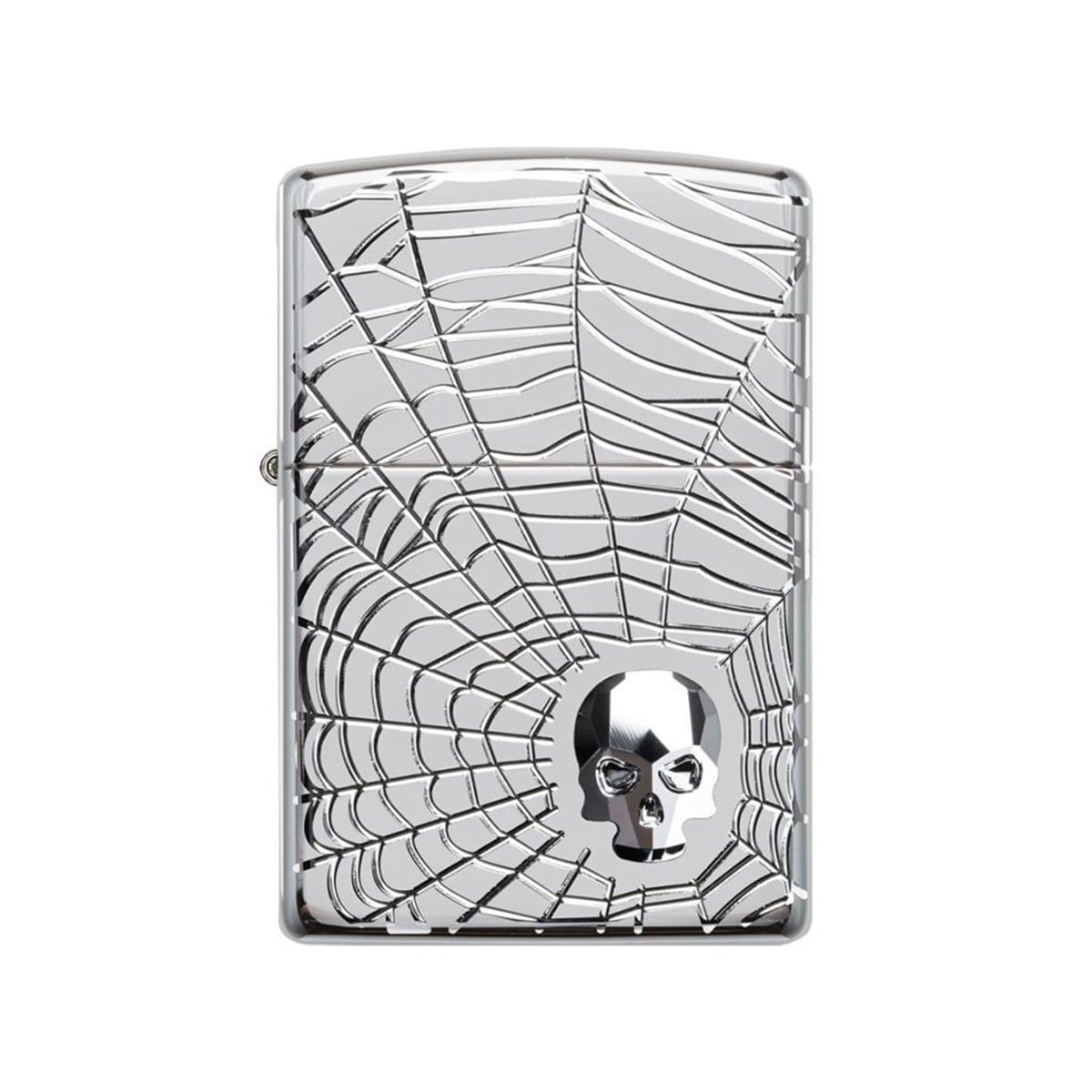 TR4017,Zippo Çakmak 167 Spider Web Skull Design 29931-075211