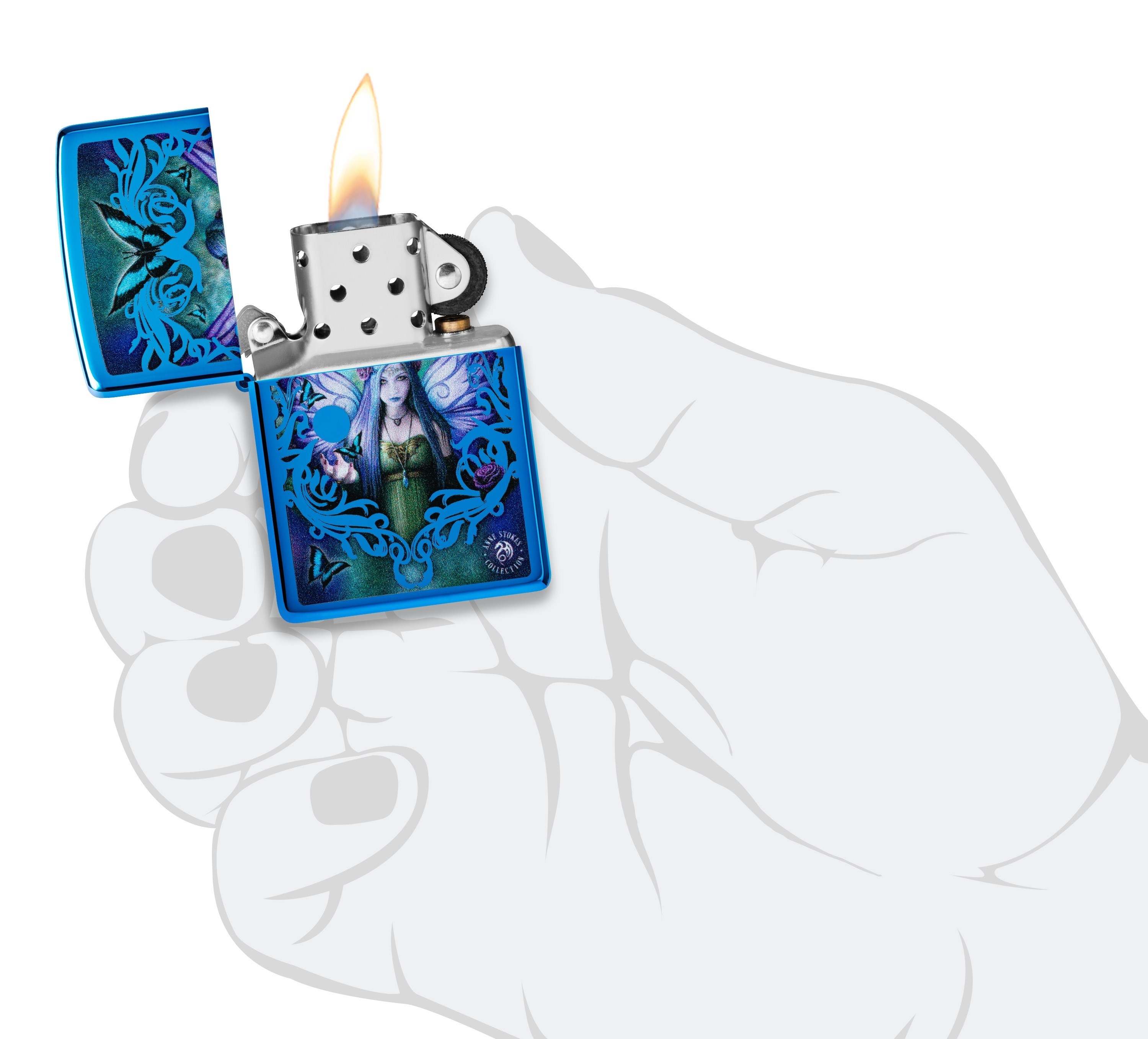ZP1025,Zippo Çakmak 20446 Anne Stokes Collection 48985-111916