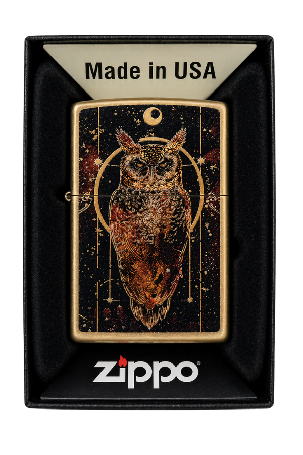 TR9386,Zippo Çakmak 204B Owl Design 46869-125727